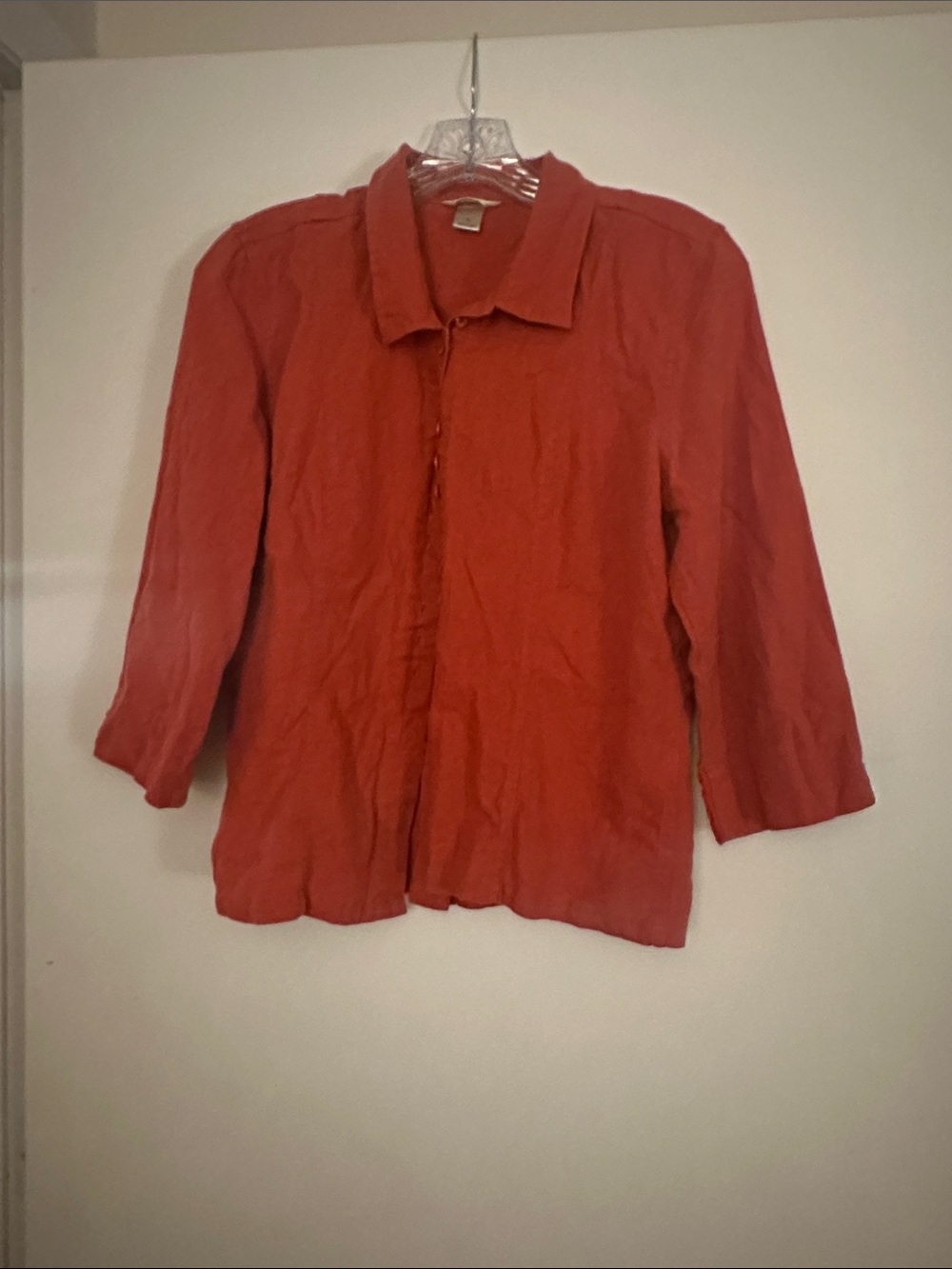 Christopher & Banks Button-Down Shirt in Rust